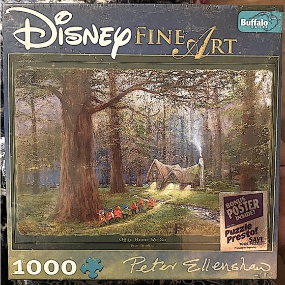 NEW Disney Fine Arts 1000 Pieces Puzzle Off To Home We Go Peter Ellenshaw - Picture 1 of 3